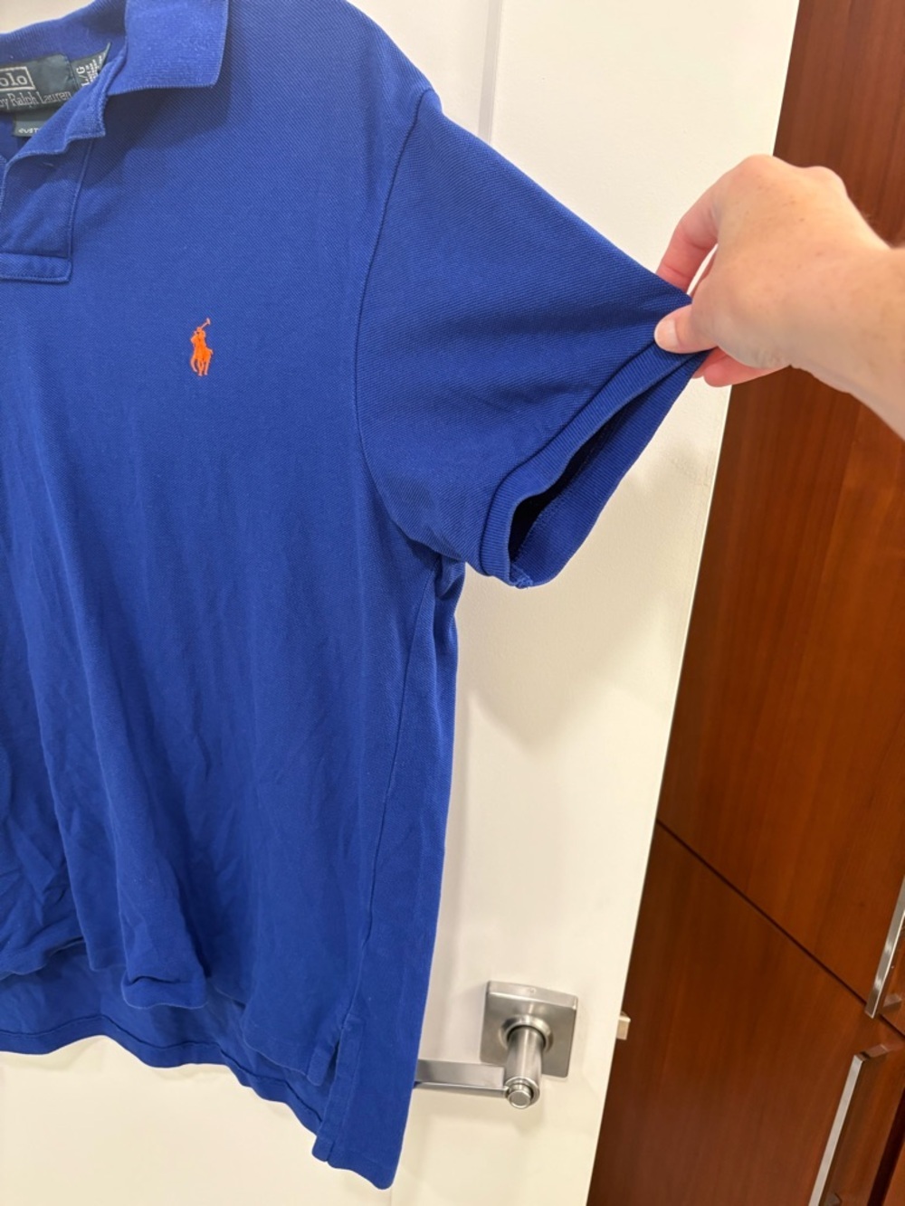 Vintage Y2K Dark Blue Ralph Lauren Polo Shirt Size Large - Picture 5 of 10